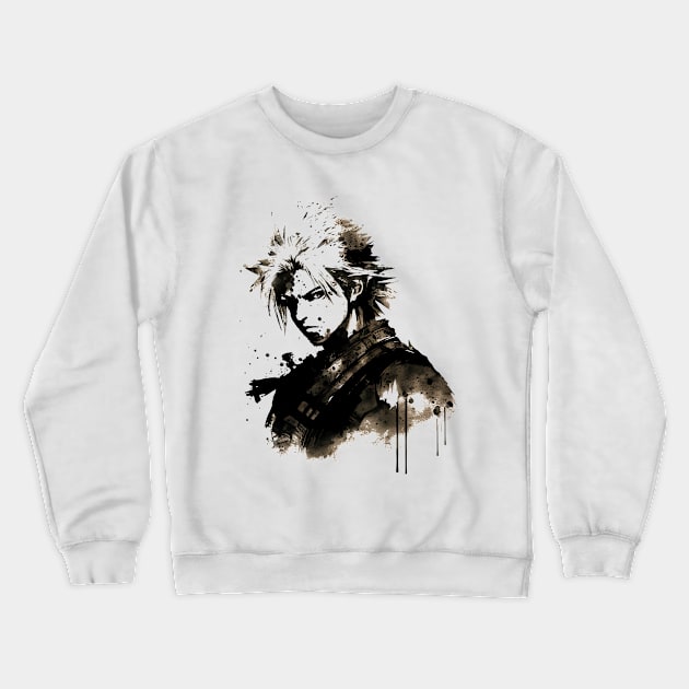 Ex Soldier Sumi-e Art Crewneck Sweatshirt by geekmethat